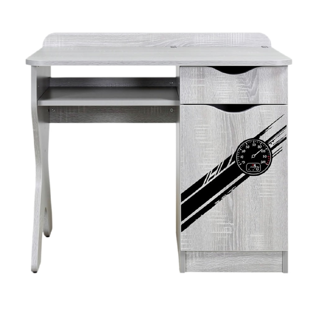 **Technische titel in het Nederlands: Moderne bureau met een ladesysteem en een strak design**